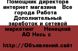 Помощник директора интернет-магазина - Все города Работа » Дополнительный заработок и сетевой маркетинг   . Ненецкий АО,Несь с.